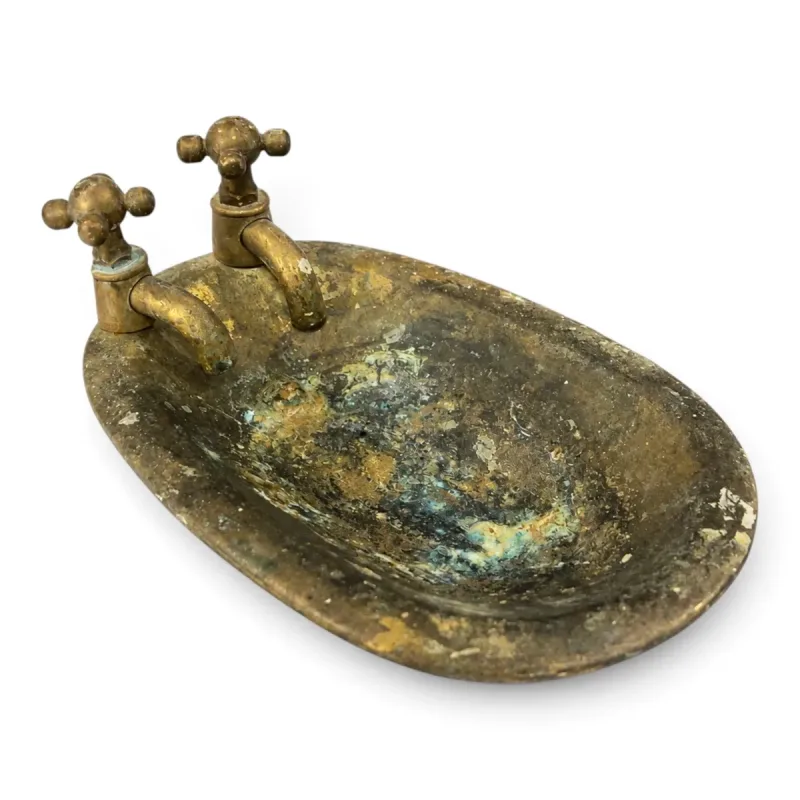 Bethany Vintage Brass Bathtub Decorative Dish