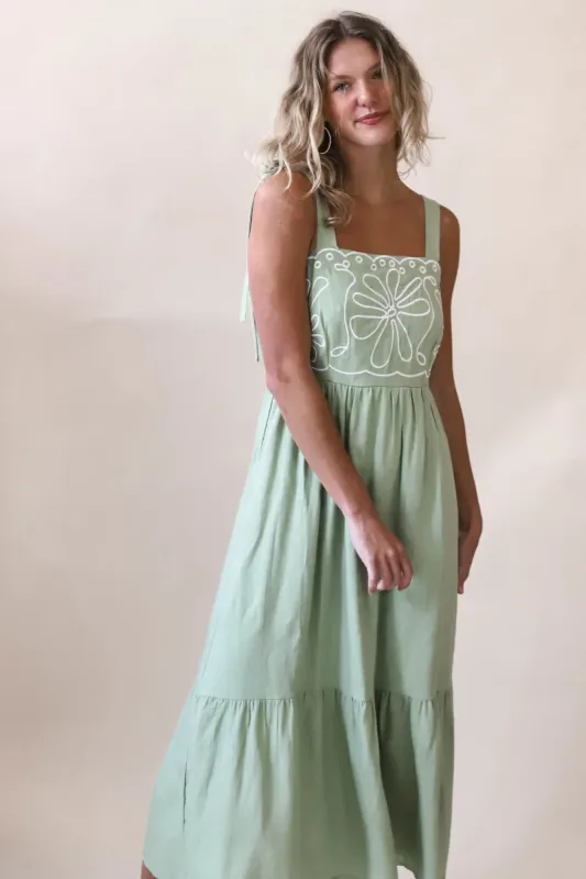 Sage Tea Dress