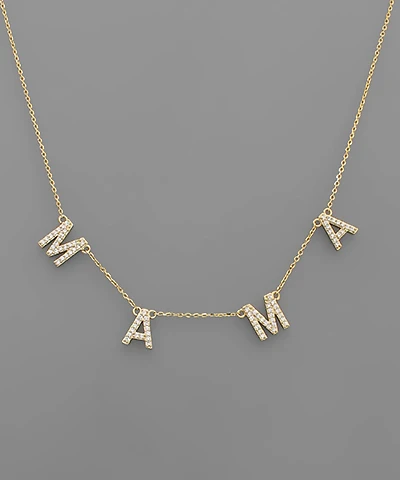 Mama Crystal Necklace
