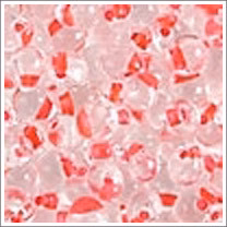 dpf-24 Red Lined Crystal 3.4mm 3" Tube Approx. 13 grams