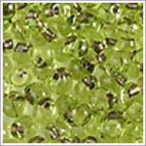 dpf-45 Sparkle Bronze Lined Chartreuse 3.4mm 3" Tube Approx. 13 grams