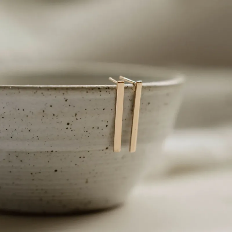 Stick Stud Earrings