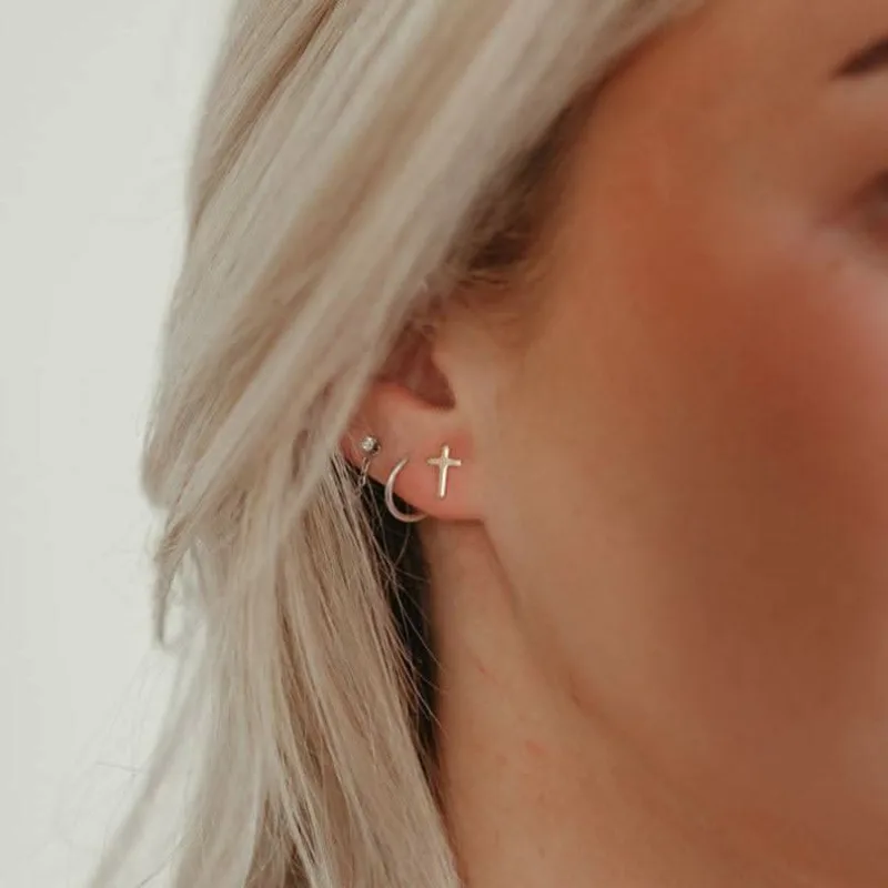 Cross Stud Earrings