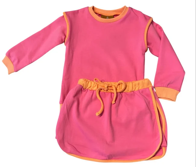Pink & Orange Josie Skort Set