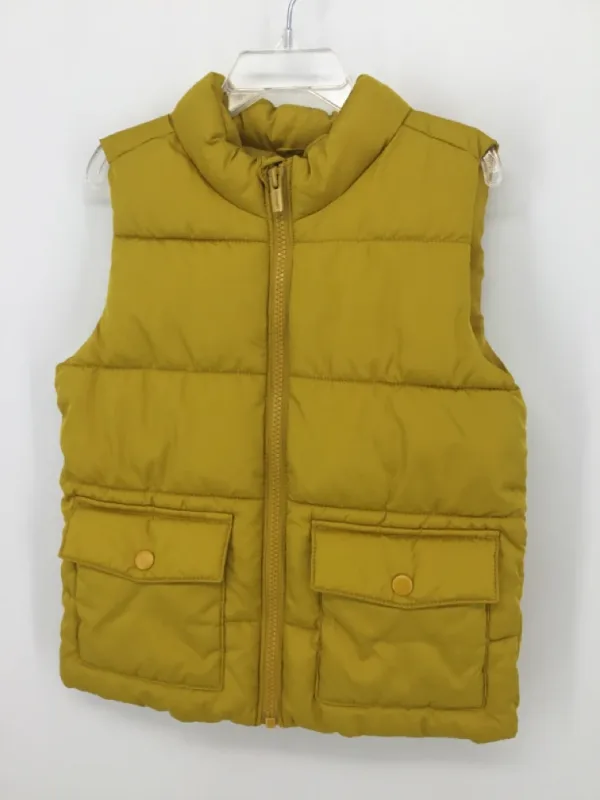 Old Navy Child Size 5 Yellow Solid Outerwear - boys