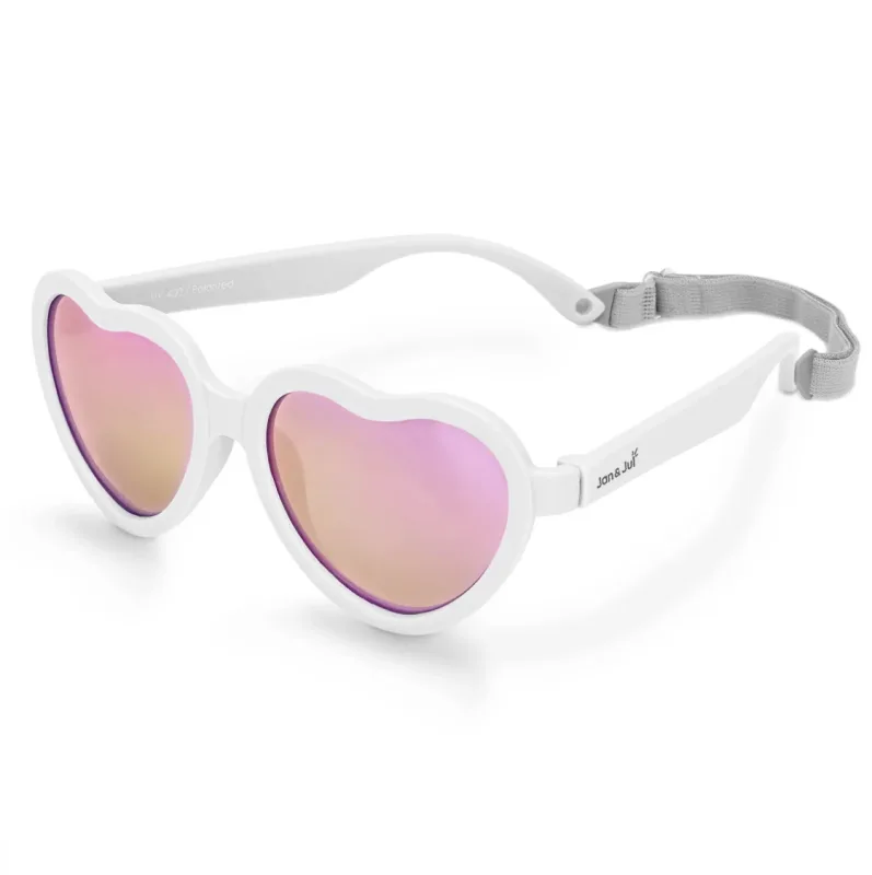 Jan & Jul - Urban Xplorer Heart Sunglasses (White)
