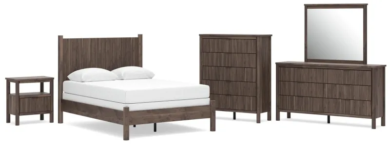 Cadmori Full Panel Bed, Dresser, Mirror, Chest and Nightstand