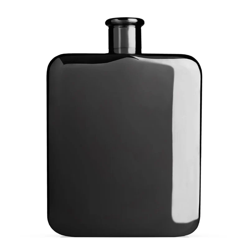 Personalized Gunmetal Black Flask