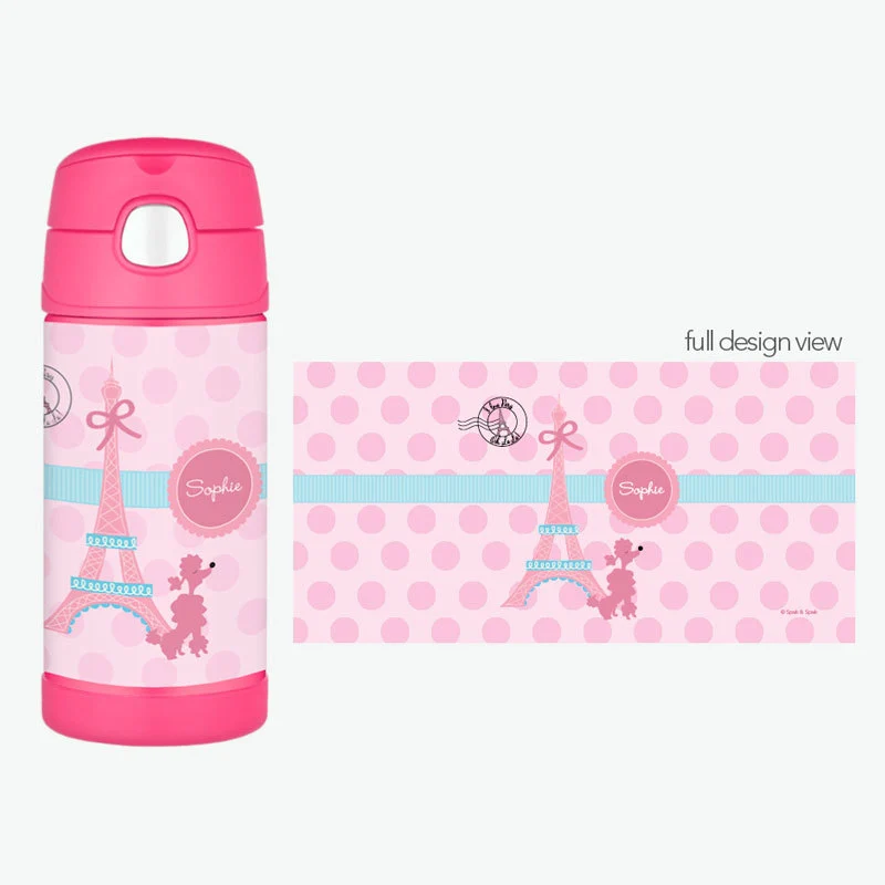 Ohh La La Paris Personalized Thermos Bottle