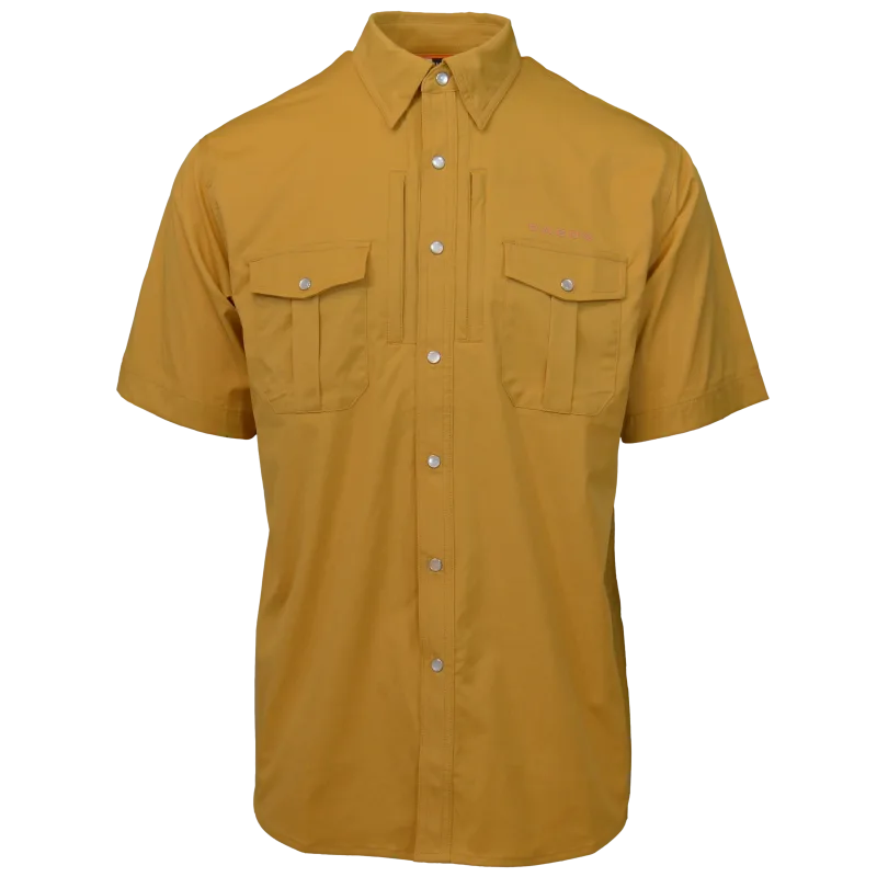Dagon’s Master Series Short Sleeve Snap Shirt- Sunflower Khaki