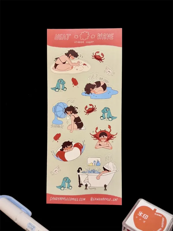 Candy Apple Comics Heatwave Sticker Sheet