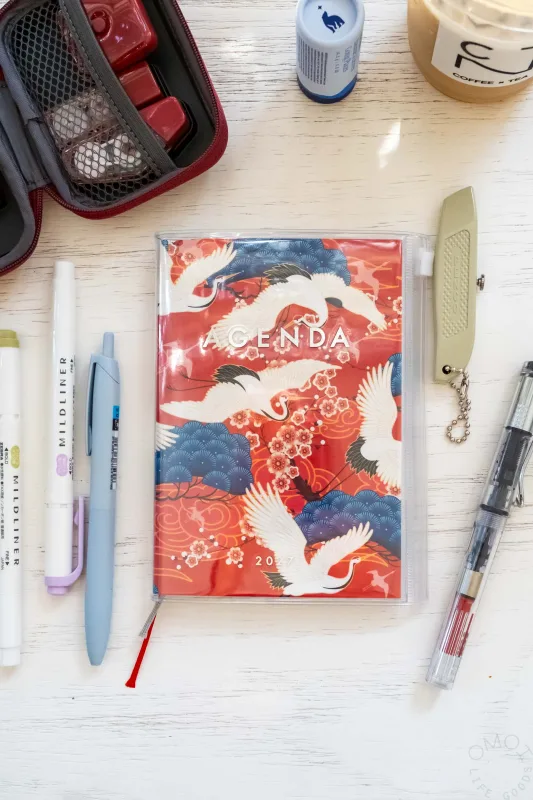 Mark's 2026-2027 A5 Weekly Vertical Planner Red Birds