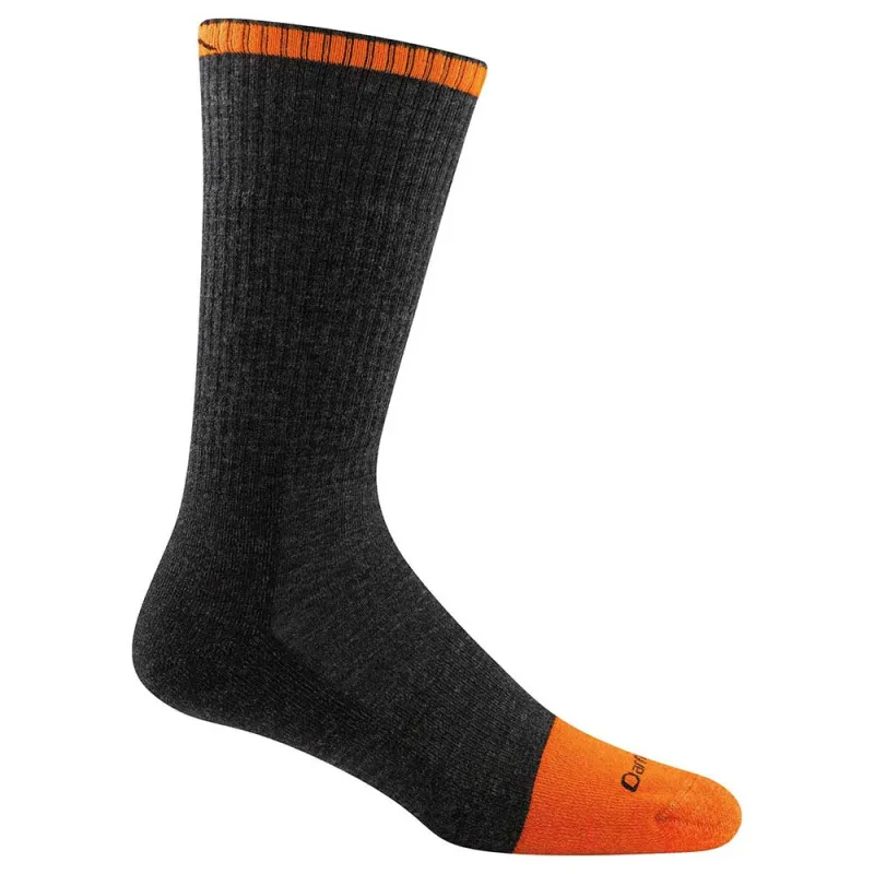 Darn Tough Steely- ORANGE Graphite Sock ....Made in the USA