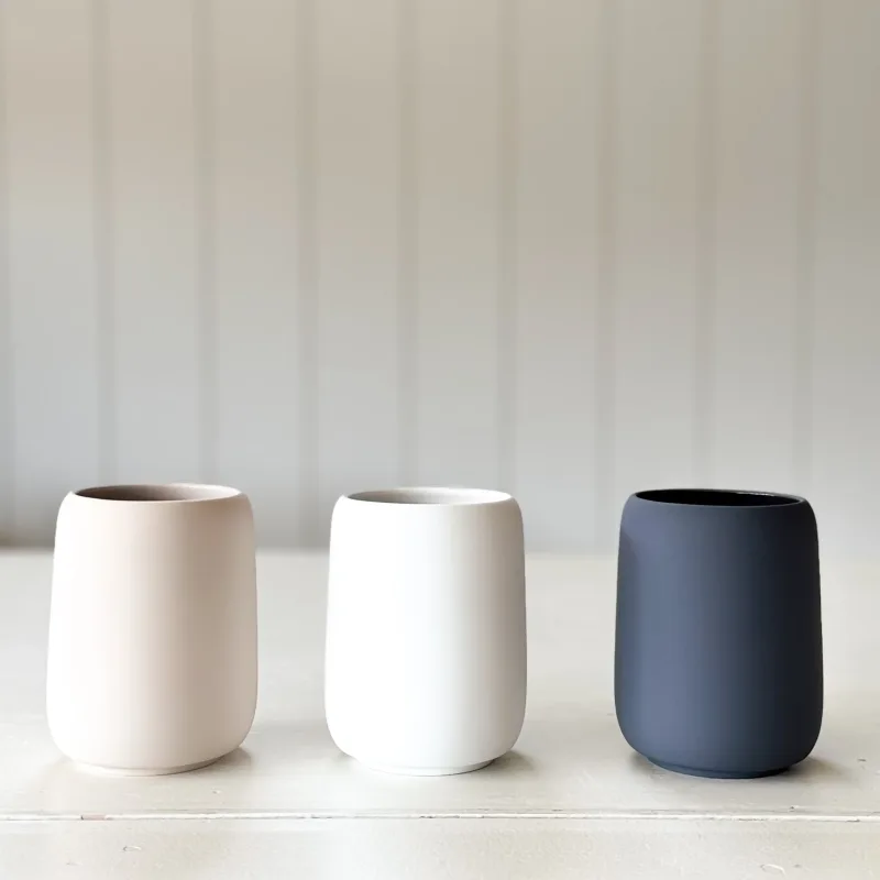 Simple Ceramic Tumbler | Bath Organizer