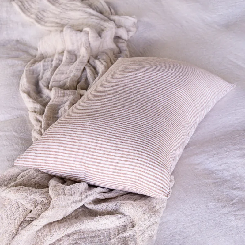 Basix Linen Stripe Cushion Cover | Throw Pillow