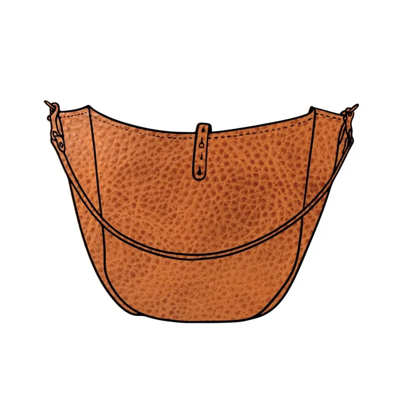CELESTE LEATHER HOBO BAG - LARGE - HONEY | SADDLE STRAPS