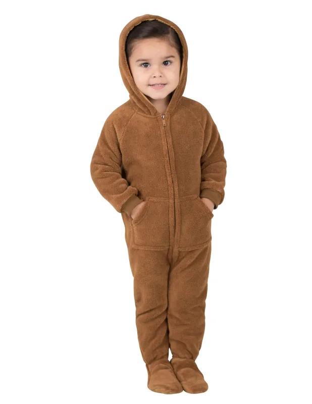Teddy Bear Infant Hoodie Chenille Onesie