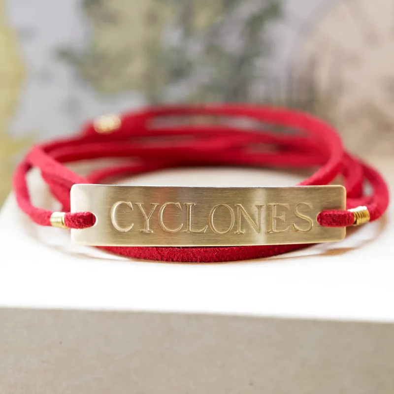 Iowa State Cyclones Red Wrap Bracelet