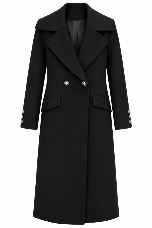 Elora Fitted Wool Blend Coat