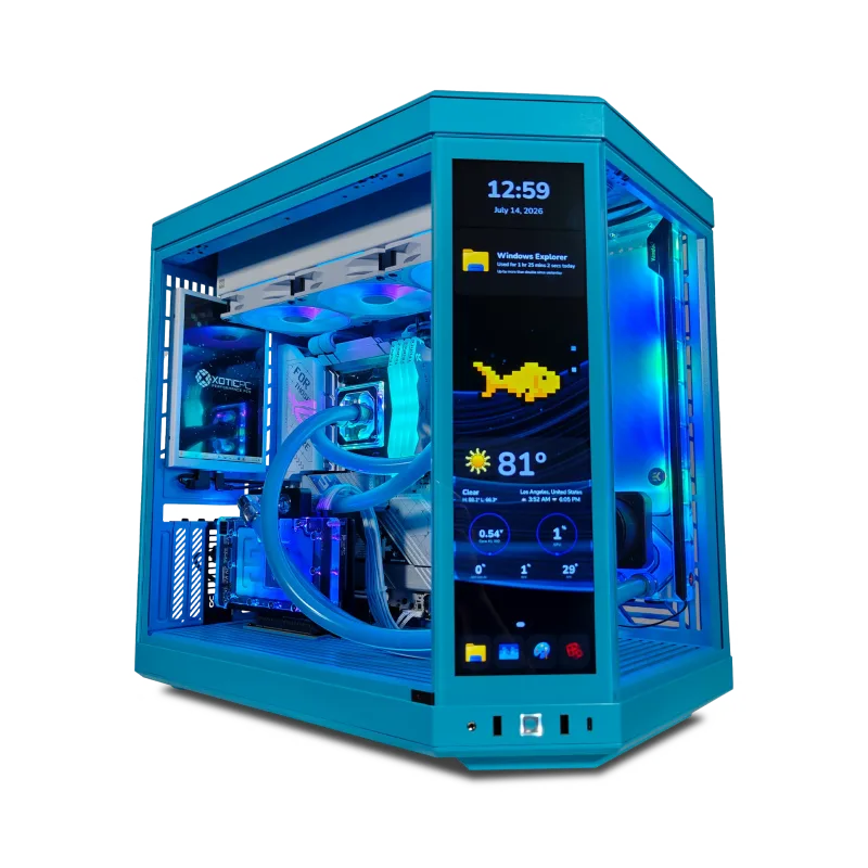 XOTIC PC Y70 Blueberry Ultimate X Gaming PC, Ryzen 7 9800X3D, NVIDIA GeForce RTX 5080, 64GB DDR5, 2TB SSD
