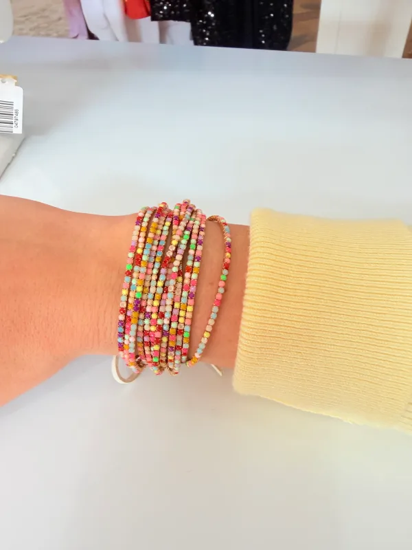 Multi Color Bead Bracelet