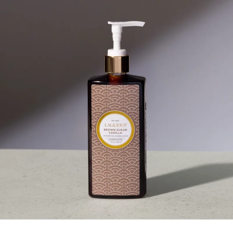 Brown Sugar Vanilla Shower Oil & Bubble Bath 10oz