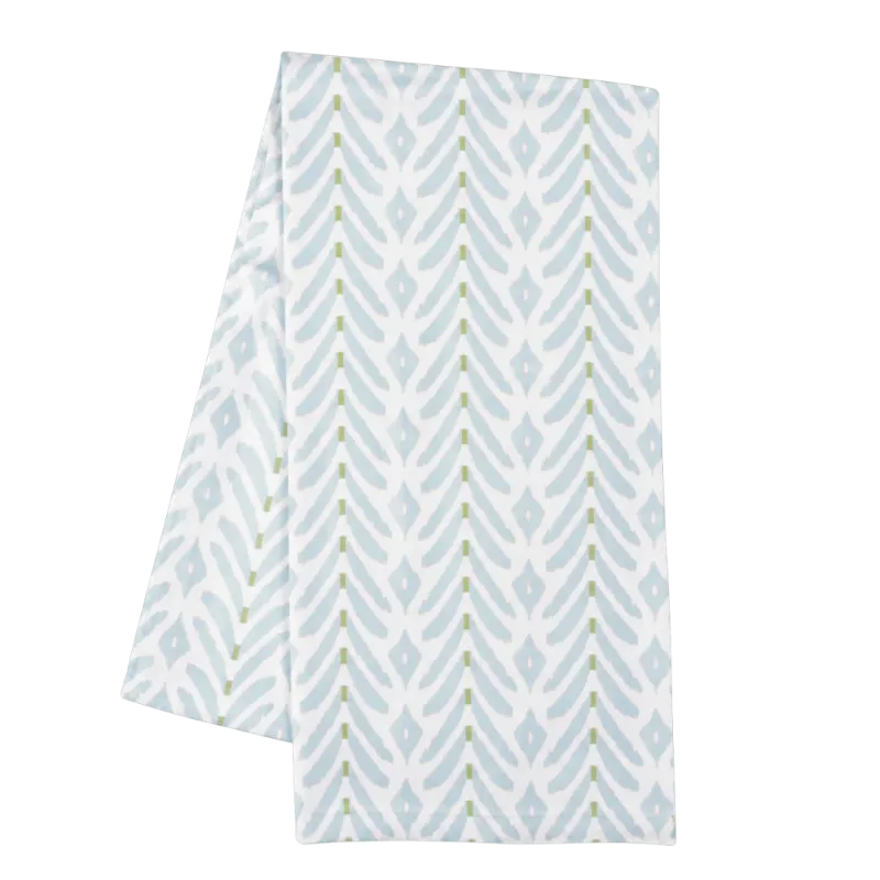 Petite Frond Blue Tea Towel