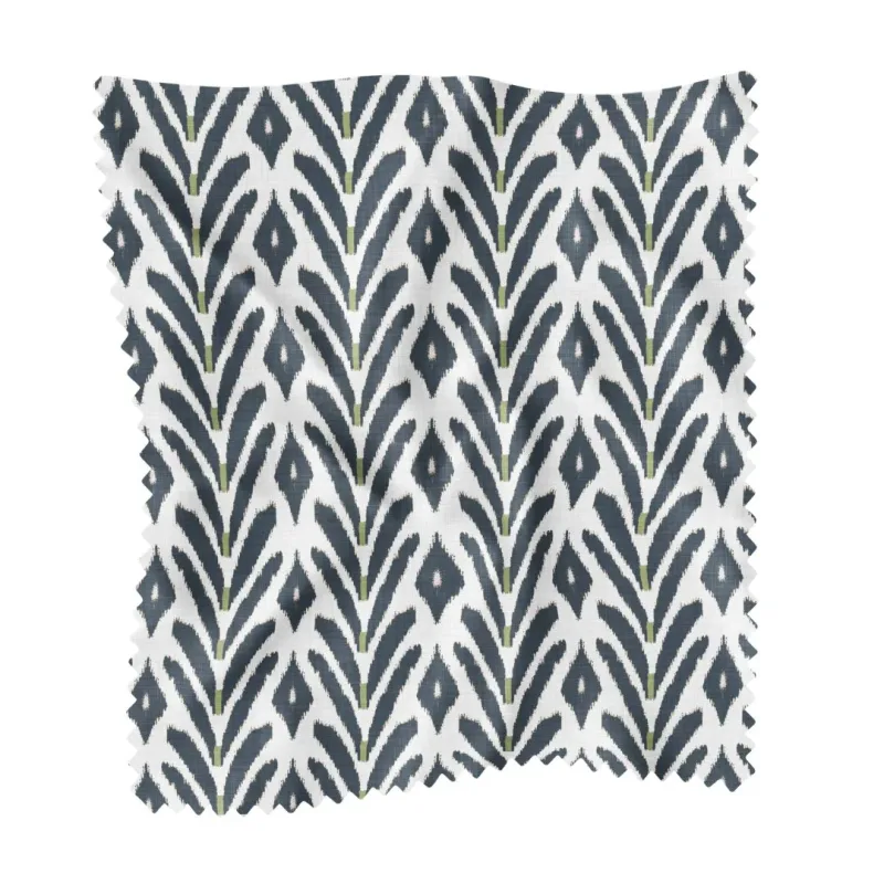 Petite Frond Navy Fabric by the Yard