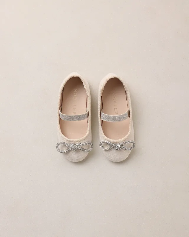 Ballet Flats Shimmer Suede