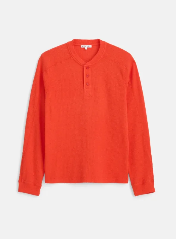 Alex Mill Austin Henley In Thermal Cotton - Bright Ember
