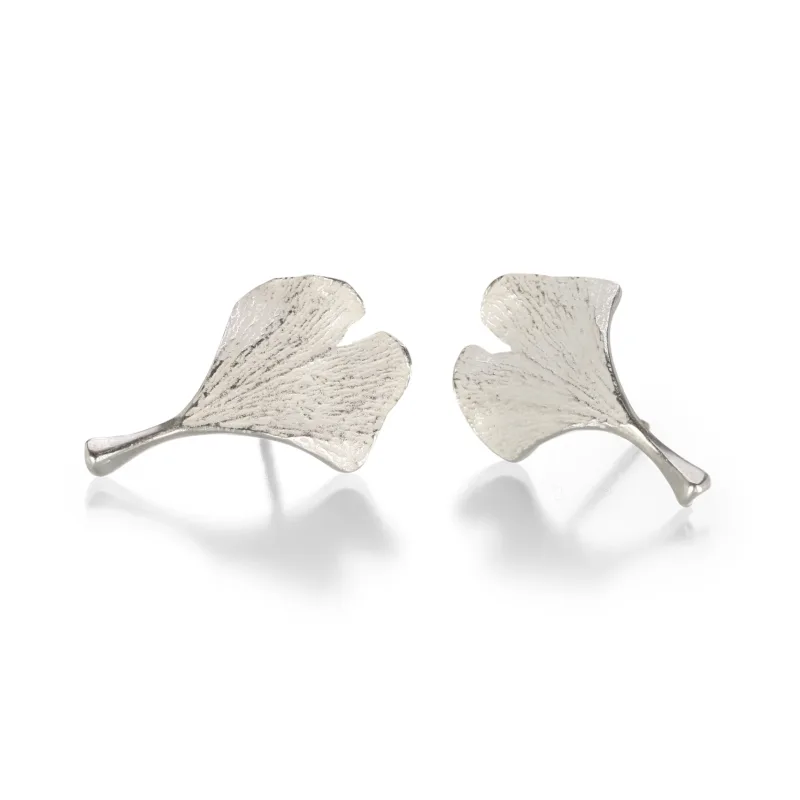Baby Ginkgo Stud Earrings