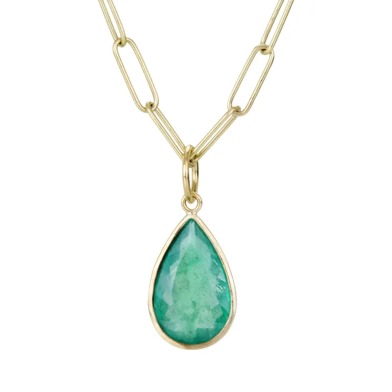 Teardrop Emerald Pendant (Pendant Only)