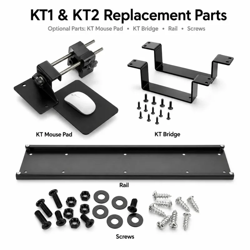 KT1 & KT2 Keyboard Tray Replacement Parts